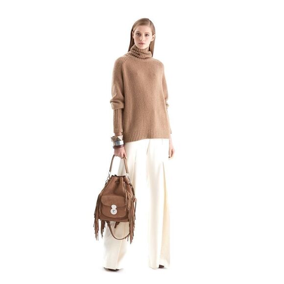 Ralph Lauren Collection Pre-Fall 2015 Camel Cashmere Blend Turtleneck Sweater - Picture 3 of 16